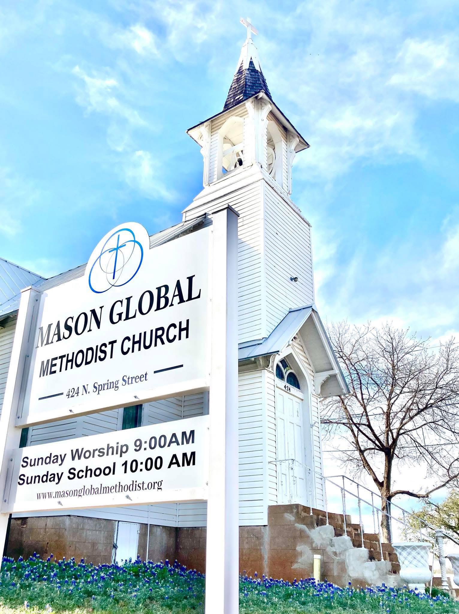 位於美國德州梅森郡的梅森全球衛理公會。（翻攝自FB@Mason Global Methodist Church）